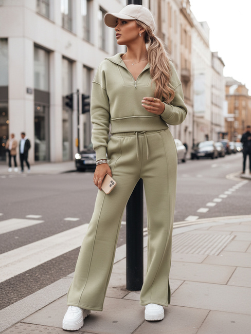 Komplet dresowy damski MARINO pistacjowy Dstreet AY0977