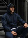 Bluza męska z kapturem granatowa BX3001