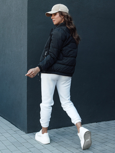 Kurtka przejściowa damska pikowana ze stójką SALECA czarna Dstreet TY4414