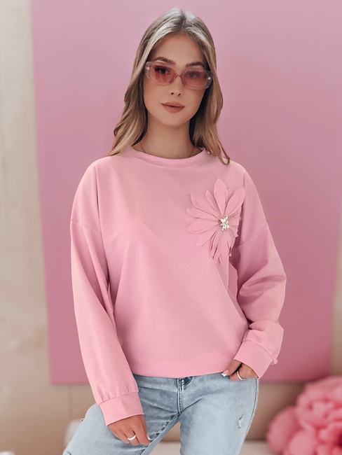 Bluza damska masełko oversize FLORINE różowa Dstreet RY2763