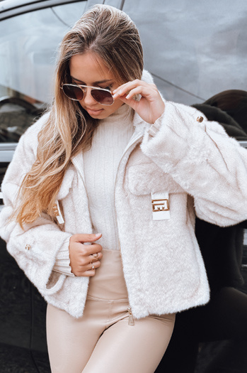 Futerko damskie krótkie białe Dstreet TY5250