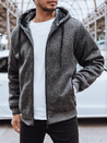 Rozpinana bluza męska ocieplana ciemnoszara Dstreet BX5598