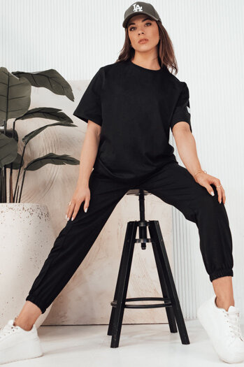 Komplet damski dresowy RIZNA czarny Dstreet AY1032