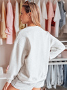 Bluza damska oversize z nadrukiem JUST LOVE YOU szara Dstreet BY1475