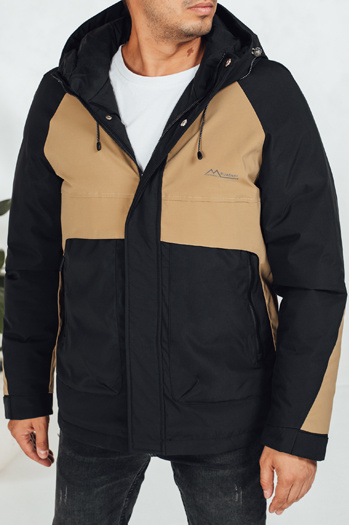 Kurtka męska zimowa z kapturem kamelowa Dstreet TX5041
