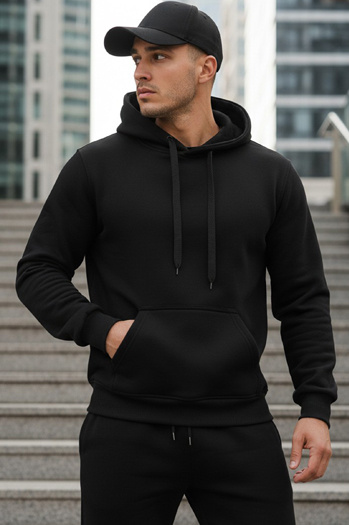 Bluza męska czarna Dstreet BX5914