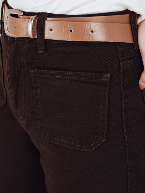 Jeasny dasmkie wide leg brązowe Dstreet UY2842