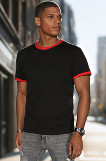 T-shirt męski basic czarny Dstreet RX5659