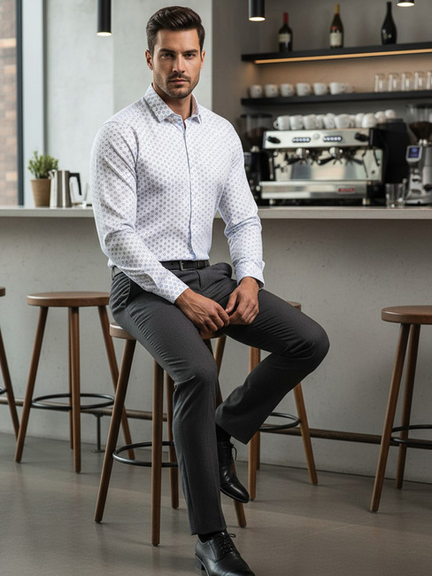 Koszula męska biała Dstreet DX2438