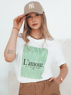 T-shirt damski LAMOUR biały Dstreet RY2586_1