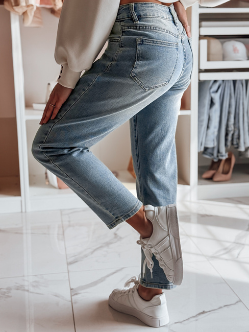 Spodnie damskie jeansowe slim fit SLIMEDEW niebieskie Dstreet UY2667