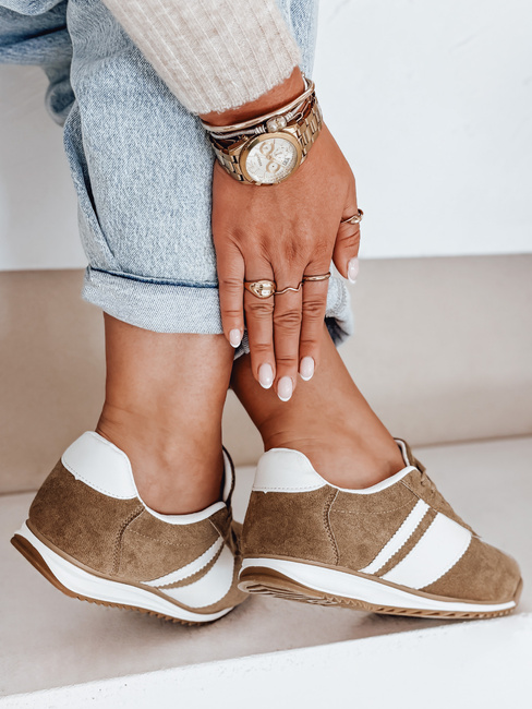 Sneakersy damskie beżowe Dstreet ZY1048