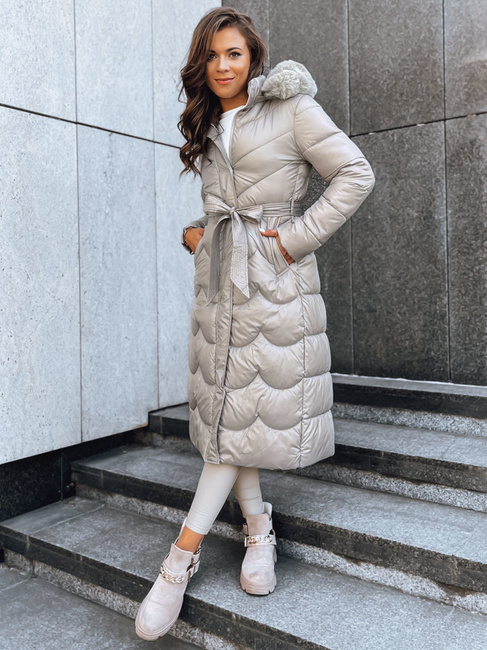 Płaszcz damski zimowy SCARLET beżowy Dstreet TY3806