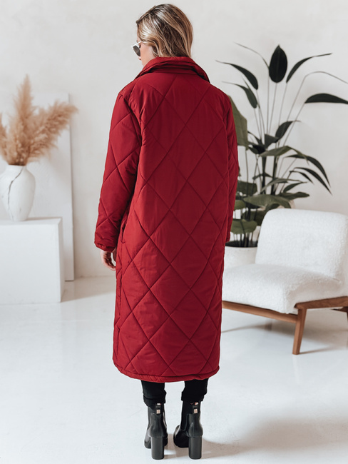 Kurtka zimowa damska WARMISSA pikowana bordowa Dstreet TY4918
