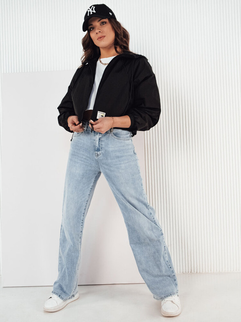 Kurtka przejściowa damska z kapturem ISCAR czarna Dstreet TY4209