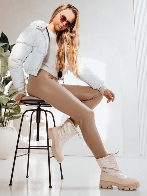 Śniegowce damskie SNOBOOT beżowe Dstreet ZY1294