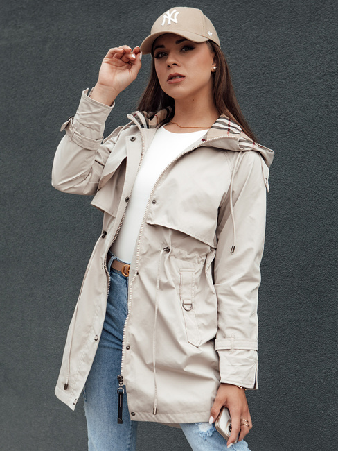 Kurtka przejściowa damska parka FASHLOVE szara Dstreet TY4393