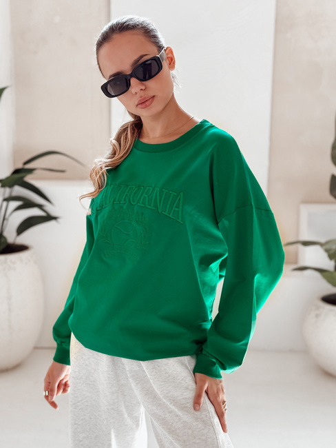 Bluza damska CALIFORNIA DREAM zielona Dstreet BY1196