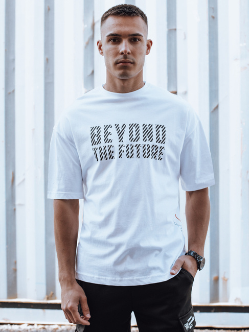 T-shirt męski biały Dstreet RX5527