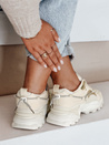 Sneakersy damskie beżowe Dstreet ZY1011
