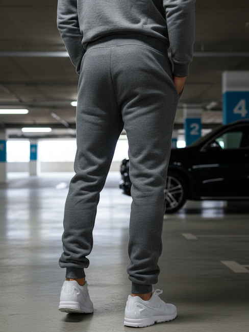 Spodnie męskie dresowe antracytowe Dstreet UX2396