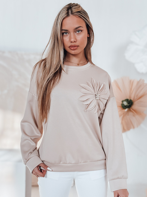 Bluza damska masełko oversize FLORINE beżowa Dstreet RY2766