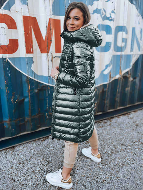 Kurtka zimowa damska pikowana LESSI zielona Dstreet TY5524