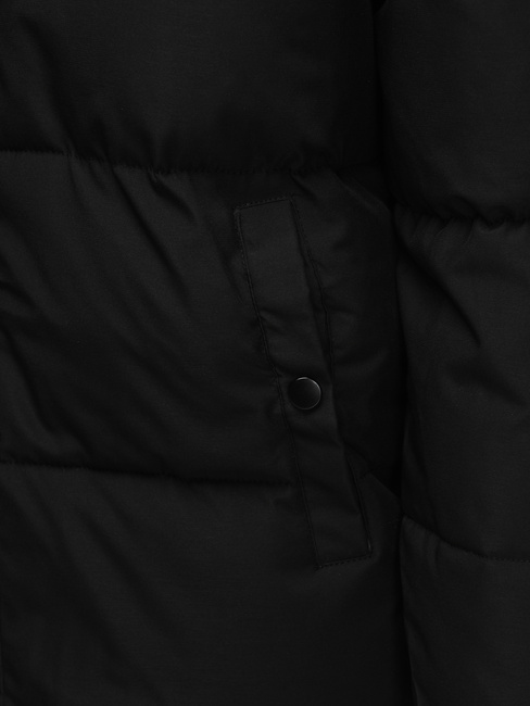 Kurtka męska zimowa z kapturem czarna Dstreet TX5132