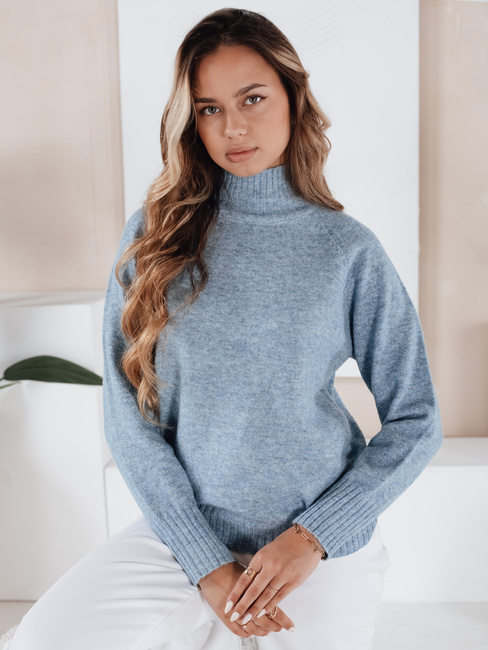 Sweter damski półgolf niebieski Dstreet MY2536