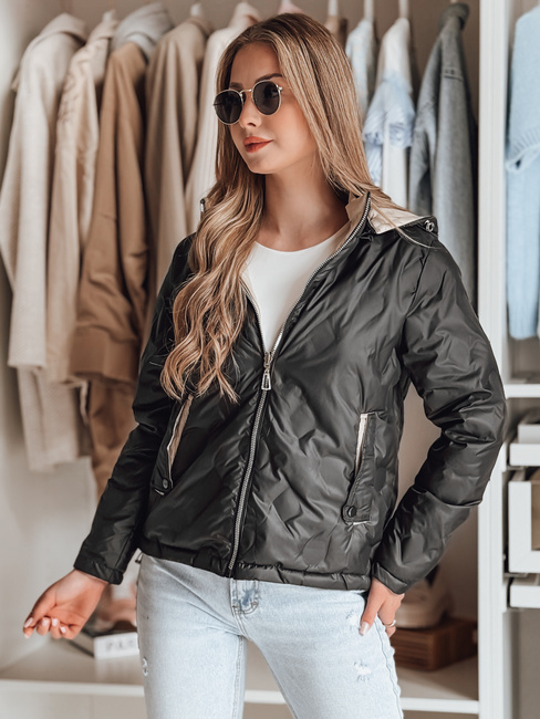 Kurtka przejściowa damska dwustronna SYLVIAN czarna Dstreet TY4861