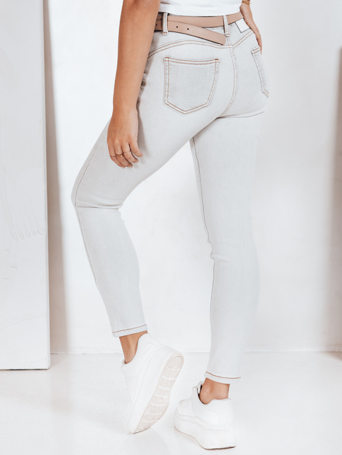 Spodnie jeansowe damskie skinny szare Dstreet UY2806