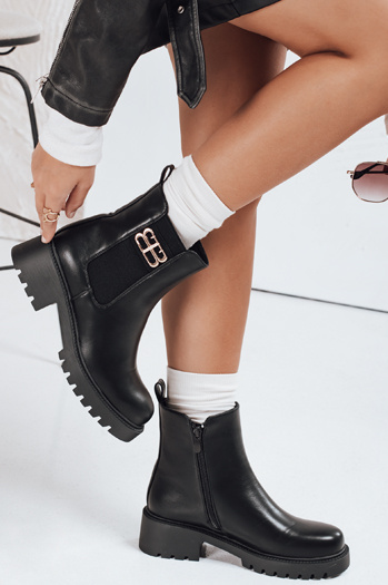 Botki damskie czarne Dstreet ZY1104