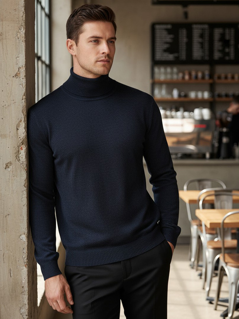 Golf męski granatowy Dstreet WX2358