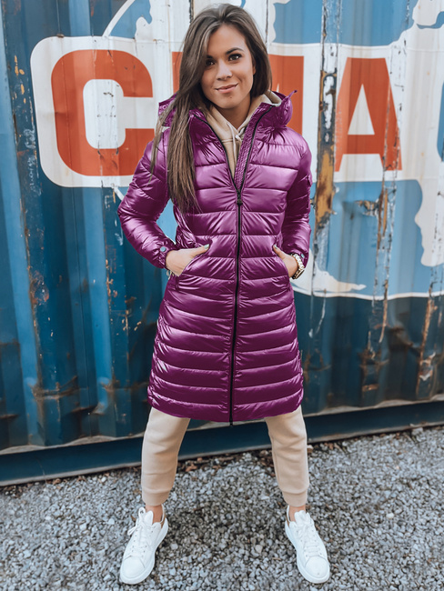 Kurtka zimowa damska pikowana LESSI fioletowa Dstreet TY5522