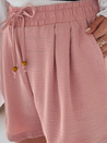 Spodenki damskie materiałowe SUMMER TRIP różowe Dstreet SY0437