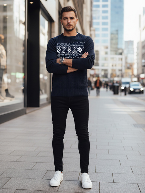 Sweter męski granatowy Dstreet WX2277