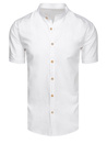 Koszula męska z krótkim rękawem biała Dstreet KX1051