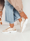 Sneakersy damskie PERNES beżowe Dstreet ZY0482