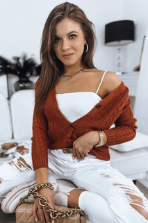 Sweter damski MELANIA ceglany Dstreet MY1651