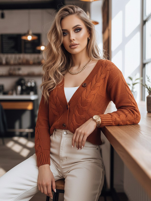 Sweter damski NISTEL rudy Dstreet MY1684