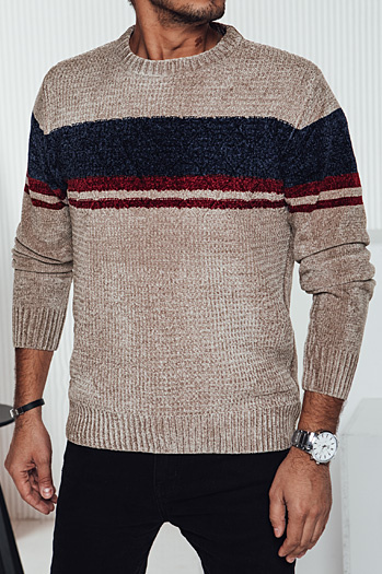 Sweter męski brązowy Dstreet WX2243