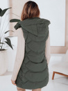 Kamizelka damska ocieplana pikowana zielona Dstreet TY5103