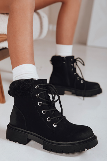 Trapery damskie ocieplane czarne Dstreet ZY1292