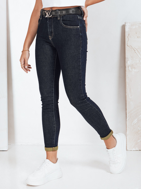 Spodnie damskie jeansowe skinny granatowe Dstreet UY2799