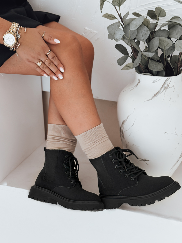 Botki damskie GRIPWAY czarne Dstreet ZY0581 - sklep online