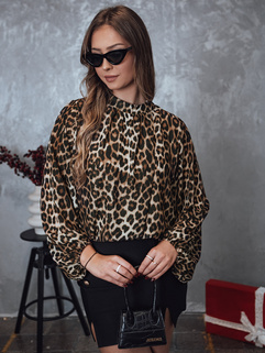 Bluzka damska oversize LEOPARDY w panterkę Dstreet RY2708_3