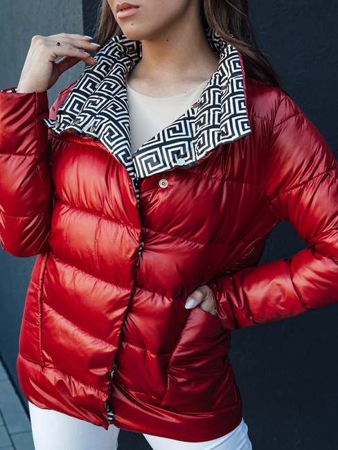 Kurtka przejściowa damska pikowana DELSY czerwona Dstreet TY4417