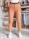 Spodnie damskie slim fit z paskiem TAIRONIK ceglane Dstreet UY2543