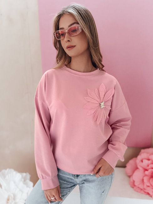 Bluza damska masełko oversize FLORINE różowa Dstreet RY2763