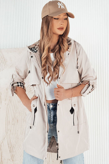 Kurtka przejściowa damska parka VERDU ecru Dstreet TY4228